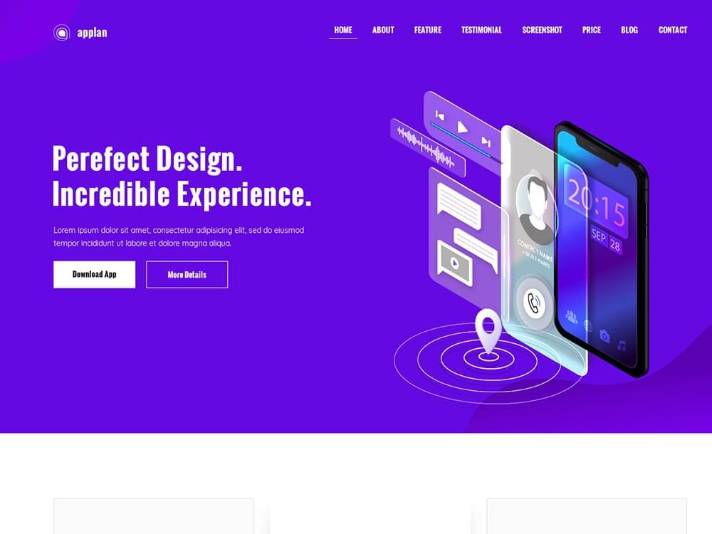 Landing page template 着陆页模板 PSD5095,landing,page,template,着陆,陆页