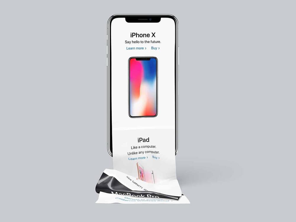 iPhone X 少屏展现结果 Mockup psd24,