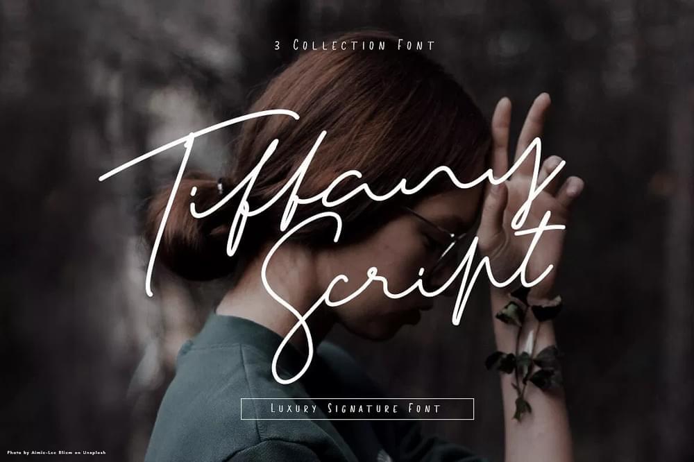 免费 Tiffany Signature 字体5322,