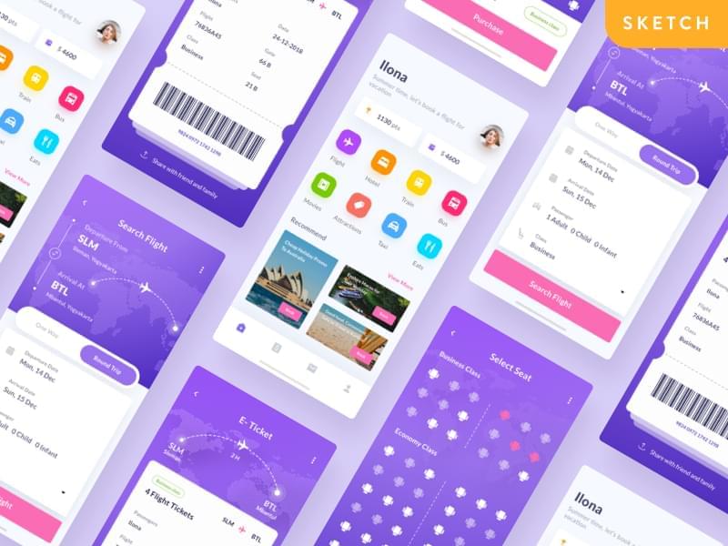 飞翔 App UI Kit1589,