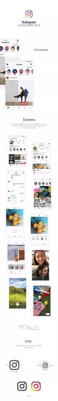 Instagram 最新设想版本PSD模板1666,instagram,最新,新设,设想,版本