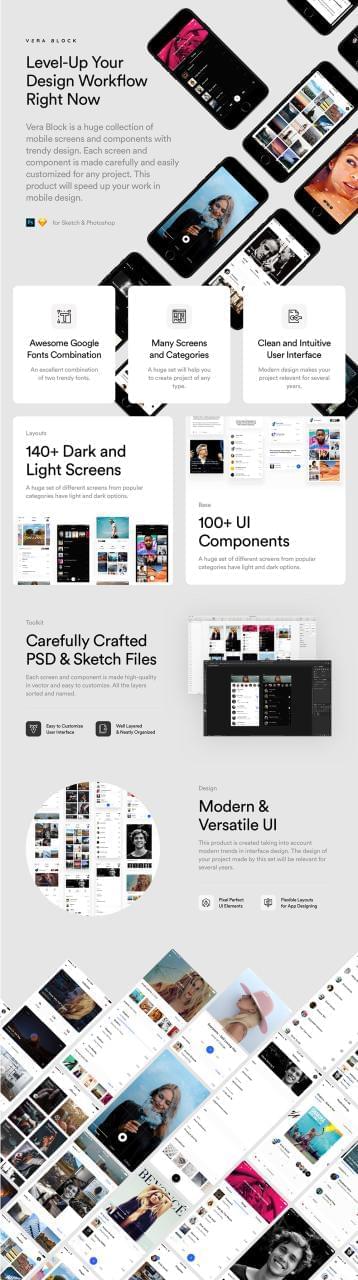 Vera Block UI KIT 140 界里 100 组件5964,vera,block,kit,140,界里