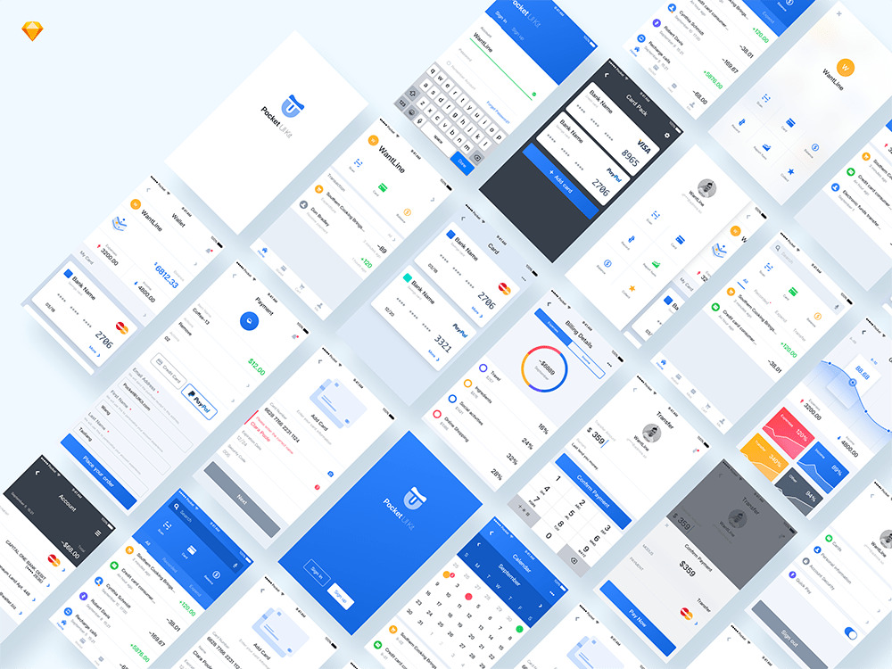 电子钱包 App sketch&amp;amp;psd8204,