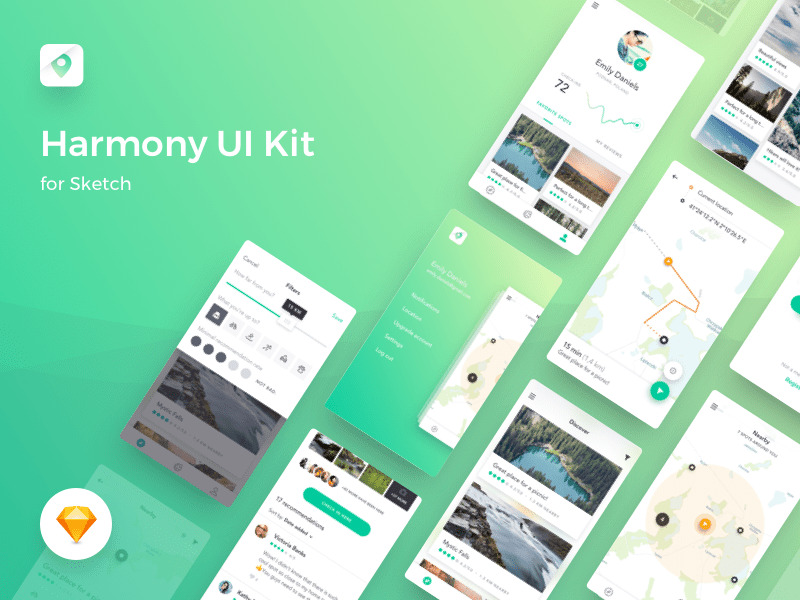 舆图类使用 APP Sketch UI kit9418,