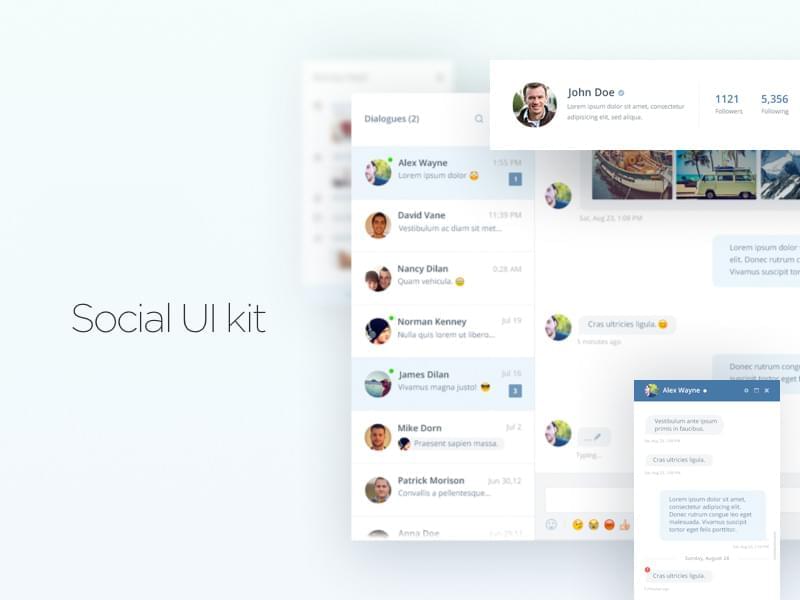 交际 Social UI Kit239,