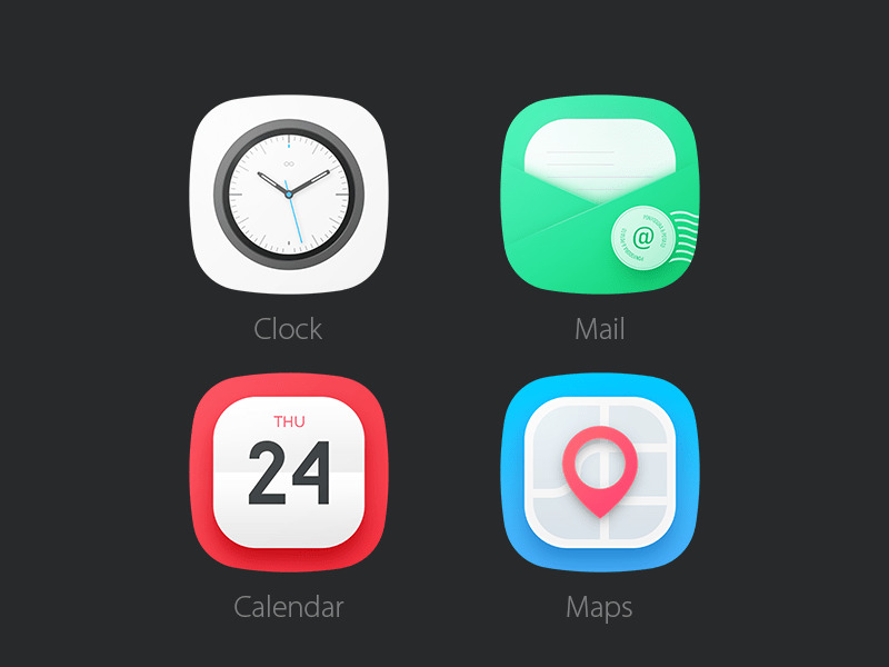 4枚 Icons [PSD]2344,