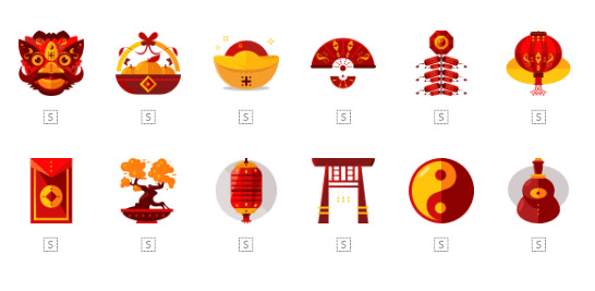 中国新年矢量图标 New Year Icon (SVG,EPS,PNG,PSD)5581,中国,中国新年,国新,新年,矢量