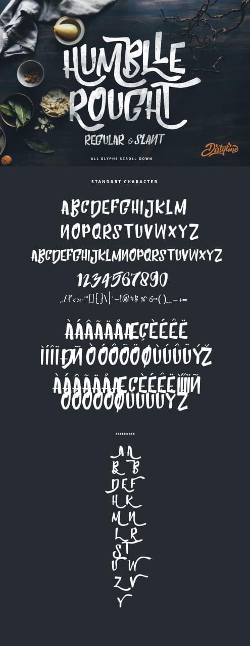 Humblle Rought Free Font7968,free