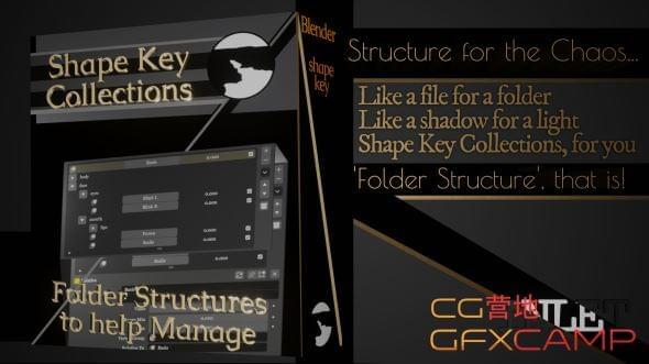 Blender形状键收拾整顿插件 Shape Key Collections V1.0743,