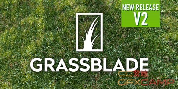 Blender草天天生插件 Grassblade V2.2 + scatpack for Scatter 58254,blender,草天,天死,天生,插件