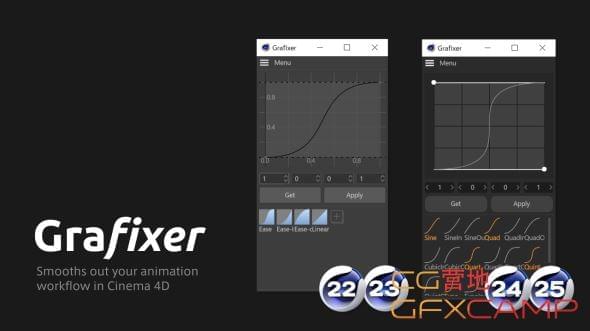 C4D动绘枢纽帧直线预设插件 Grafixer v2.0.0 For Cinema 4D R22-R266056,c4d,动绘,枢纽,枢纽帧,直线