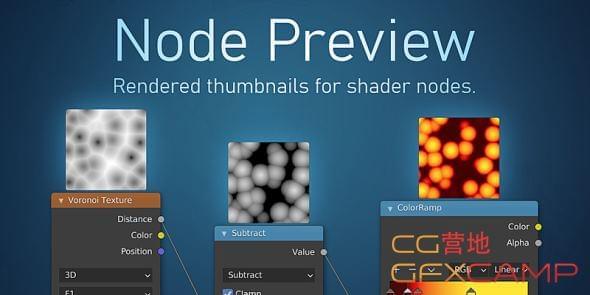 Blender节面结果略缩图预览插件 Node Preview v1.9 For Blender 2.8+7305,blender,节面,结果,缩图,预览