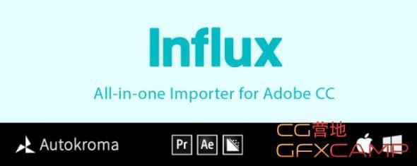 AE/PR多格局文件视频导进插件 Aescript Influx V1.1.0 Win/Mac破解版3720,多格,格局,文件,视频,导进