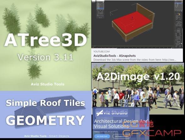 AvizStudio出品3DS MAX插件开散 A2DImage/ASnapshots/ATiles/ATree3D9820,出品,3ds,max,插件,开散