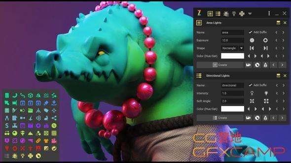 Maya建模灯光材量着色器衬着东西包插件 Zoo Tools Pro 2.5.1 for Maya 2022 Win/Mac+预设包7969,