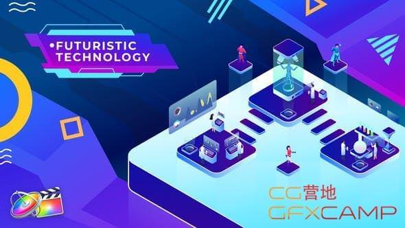 FCPX插件-科技感观点场景动绘 Futuristic Technology Isometric2372,fcpx,插件,科技,科技感,观点