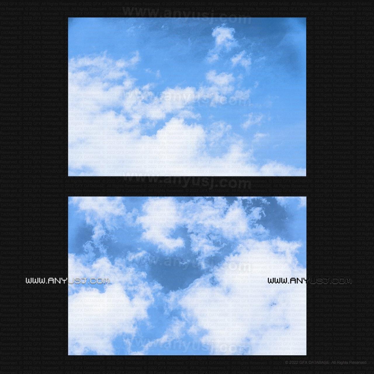 免费多云蓝色下浑天空布景拍照包Cloudy Sky Imagery5886,免费,费多,多云,云蓝,蓝色