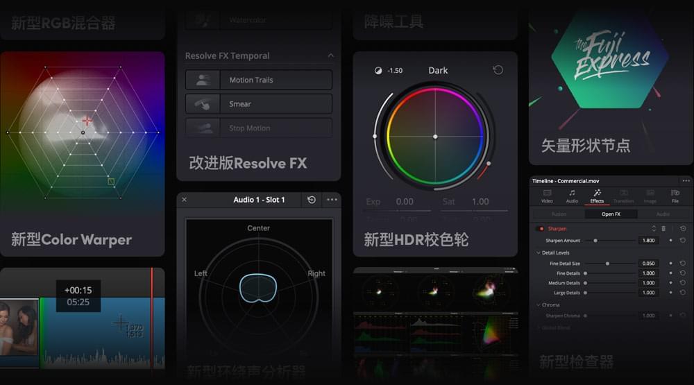 Davinci Resolve Studio 18.0.0 达芬偶影视前期视频调色硬件1090,