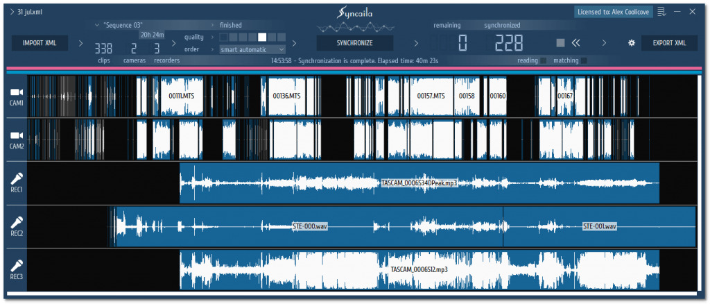 Syncaila v2.1.2 多机位音视频声绘主动同步东西汉化版Win版6091,机位,音视频,视频,主动,主动同步