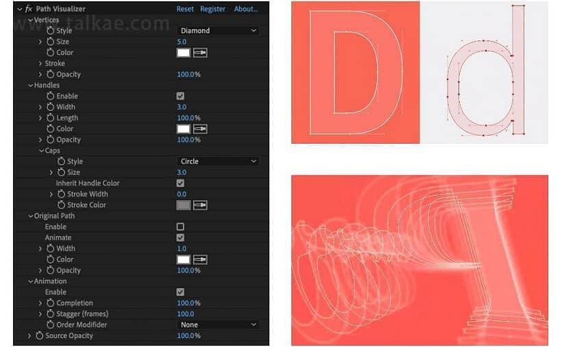 AE插件-Path Visualizer v1.1.1 Win 遮罩MASK途径可视化结果   利用教程1343,插件,win,遮罩,mask,途径