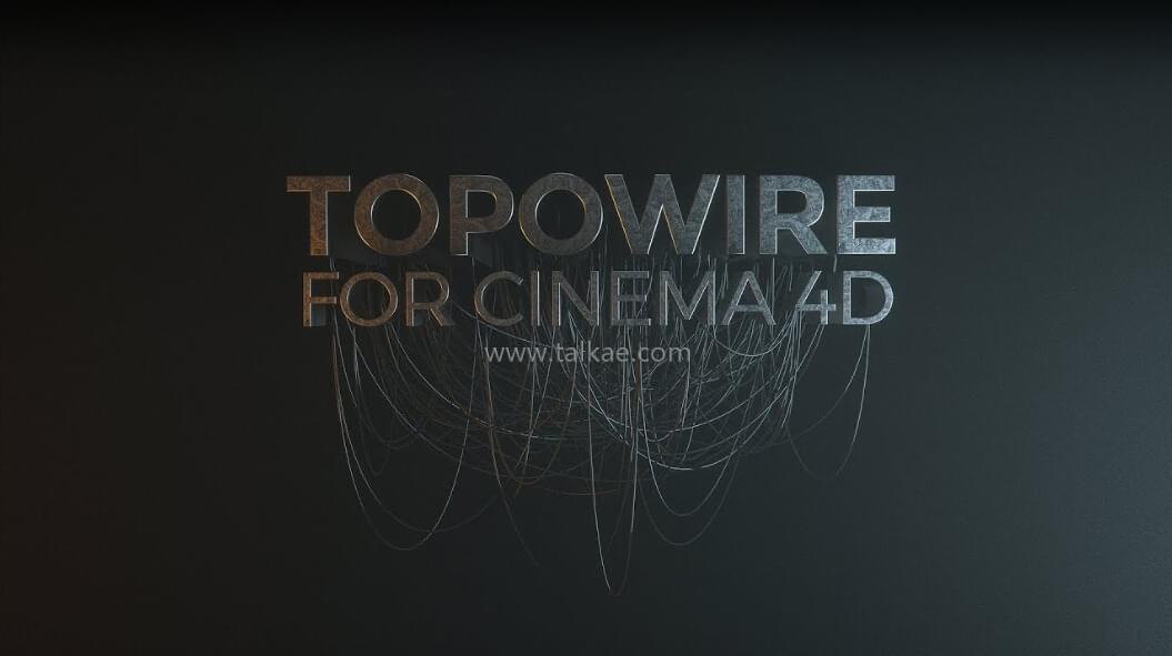 C4D电线绳缆创立插件 Topowire 1.0 R14-R199838,c4d,电线,线绳,创立,插件