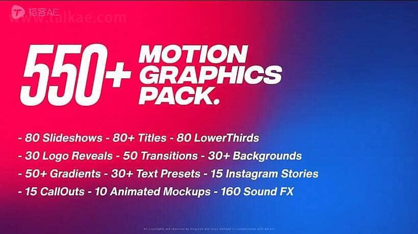 AE扩大预设-Motion Graphics Pack V2.1 笔墨题目排邦畿文宣扬LOGO转场布景5162,扩大,预设,graphics,pack,笔墨