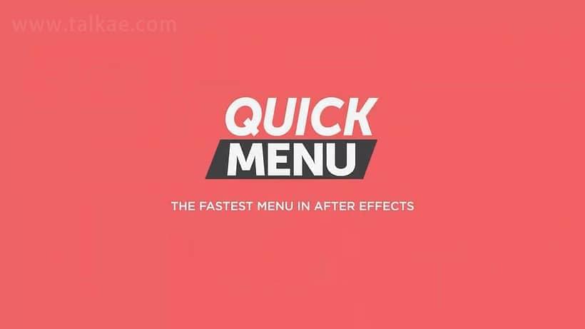 AE剧本-Quick Menu v3.0.1 殊效预设快速检索查找使用东西   利用教程2927,剧本,menu,殊效,预设,快速