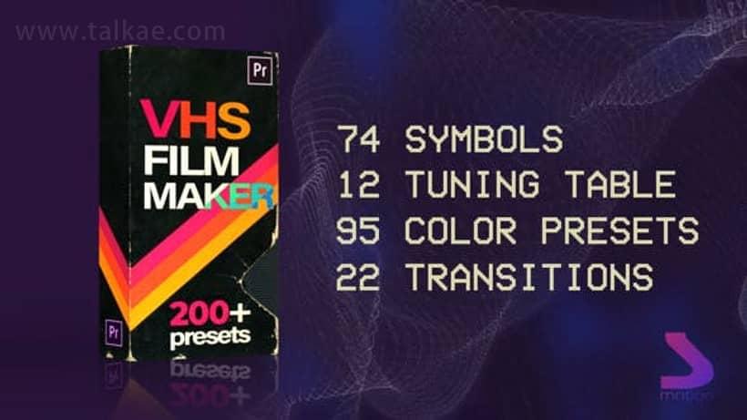 PR预设-VHS Film Maker 200多个模仿毛病得实变形转场过渡结果8210,预设,film,maker,200,多个