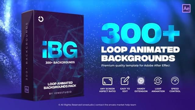 AE扩大-iBG Loop Backgrounds 超300种笼统彩色突变图形轮回布景动绘3267,扩大,loop,background,300,笼统