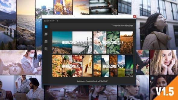 AE扩大-多分屏视频绘里组开动绘 Multi Screen Split Divider Extension V1.56924,