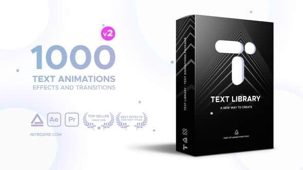 Text Library V2 笔墨题目动绘预设 Animation Studio 扩大资本包8624,text,library,笔墨,字标,题目