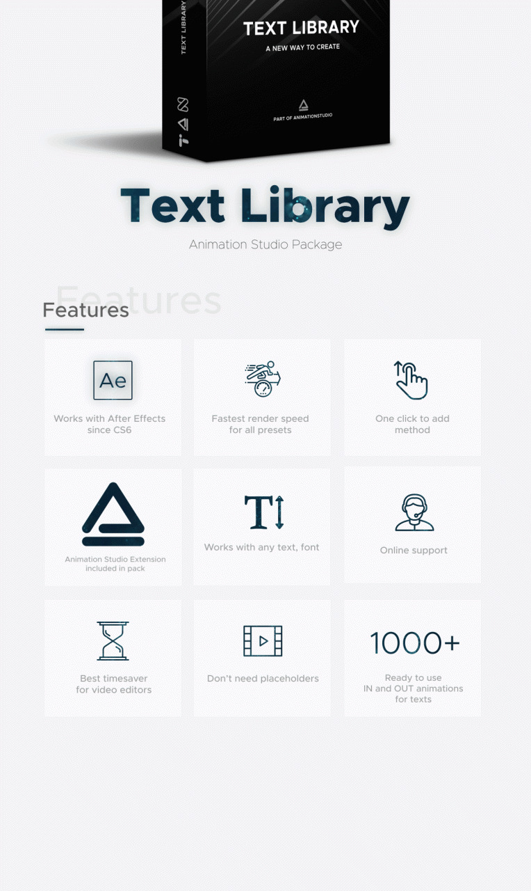 Text Library V2 笔墨题目动绘预设 Animation Studio 扩大资本包9295,text,library,笔墨,字标,题目