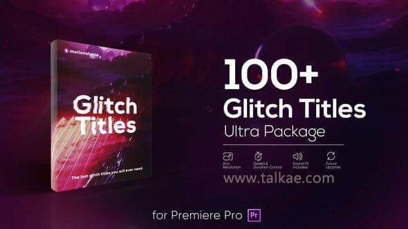 Glitch Titles Pack 100个绘里旌旗灯号滋扰破坏笔墨题目动绘预设215,glitch,title,pack,100,绘里