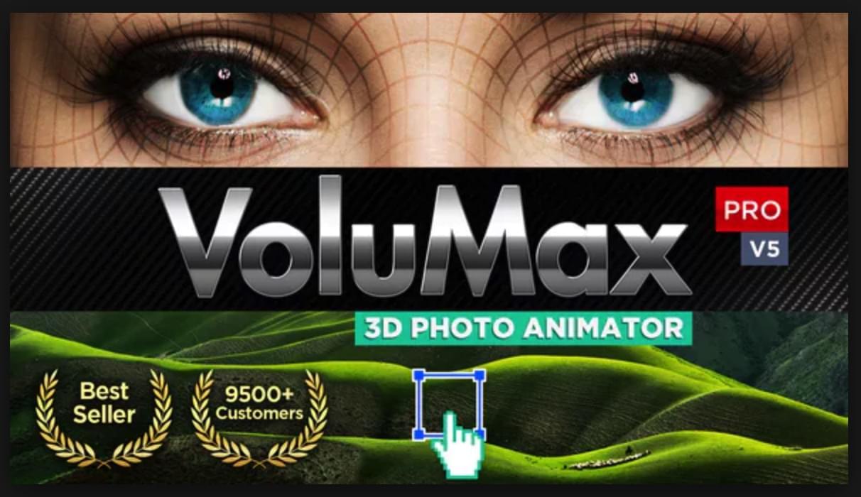 AE模版-光景人像图片转3D透视空间摄像灵活绘 VoluMax – 3D Photo Animator V5.39564,模版,光景,人像,图片,透视