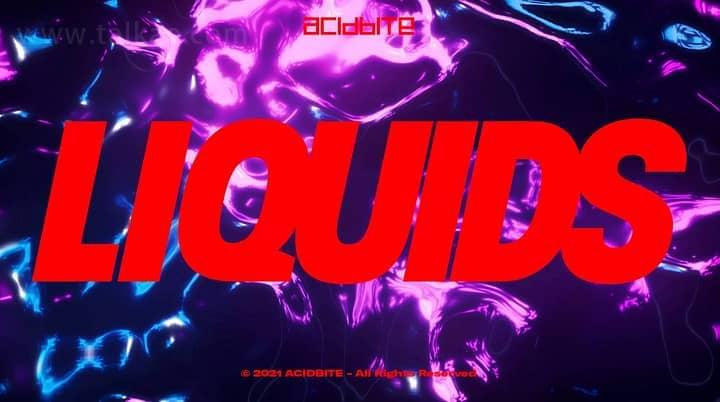 视频素材-Acidbite LIQUIDS 4K 14个笼统流体纹理布景轮回动绘7929,视频,视频素材,素材,liquid,14