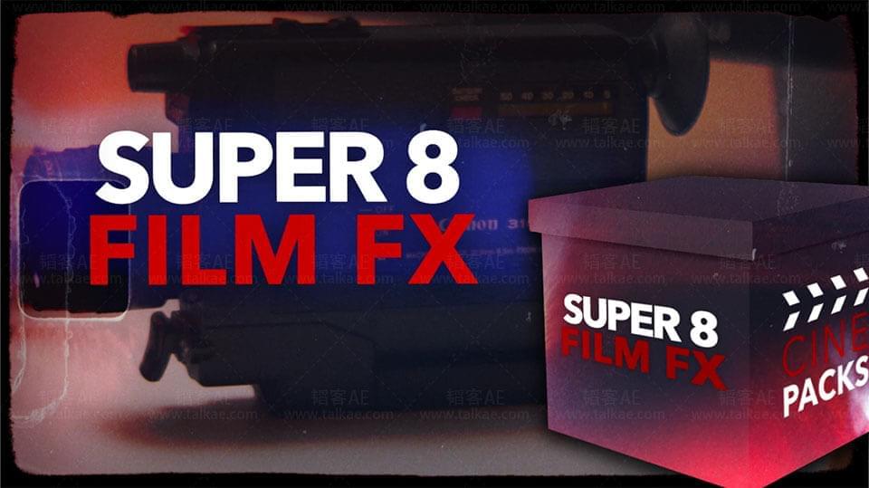 复陈腐影戏胶片颗粒噪面划痕视频素材 CinePacks Super 8 Film FX1645,复古,陈腐,老电,老影戏,影戏
