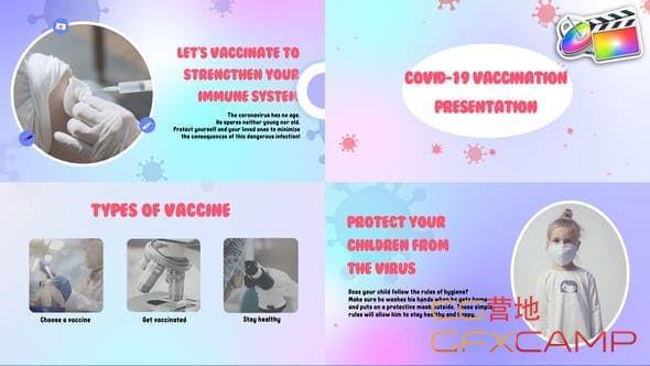 FCPX模板-医疗病毒宣扬引见片头 Covid-19 Vaccination Presentation1660,fcpx,模板,医疗,疗病,病毒