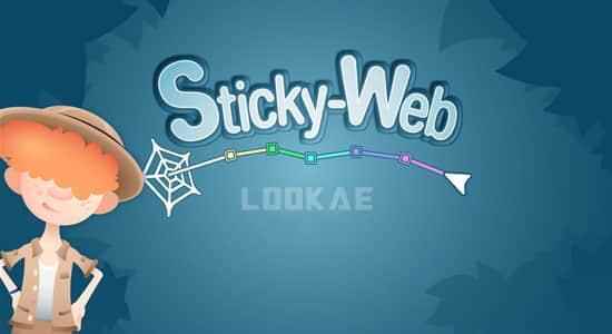 AE剧本-多图层快速女子链接东西 Sticky Web V1.0   利用教程9703,剧本,多图,图层,快速,女子