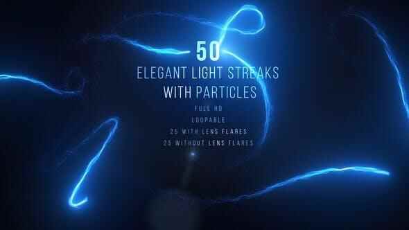 视频素材-50个粒子收光拖尾线条动绘 Elegant Light Streaks With Particles6380,视频,视频素材,素材,粒子,子收