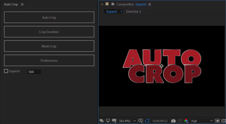 分解地区主动裁切AE剧本 Aescripts Auto Crop 3.1.1 for After Effects WIN372,